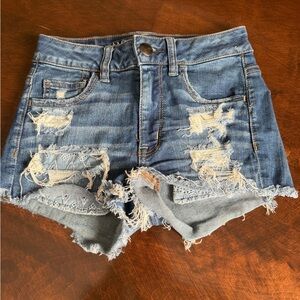 American Eagle Hi-Rise Shortie Shorts